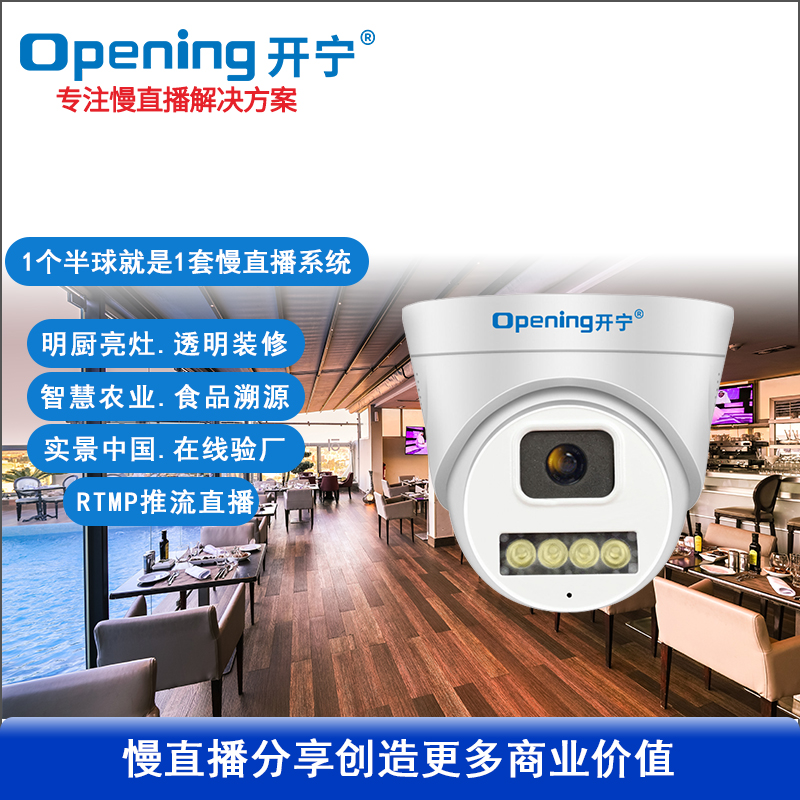 300万双光高清直播半球摄像机