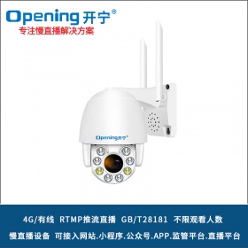 开宁3寸4G高清慢直播智能变焦小球